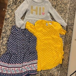 Old Navy & Carter’s 2T dresses